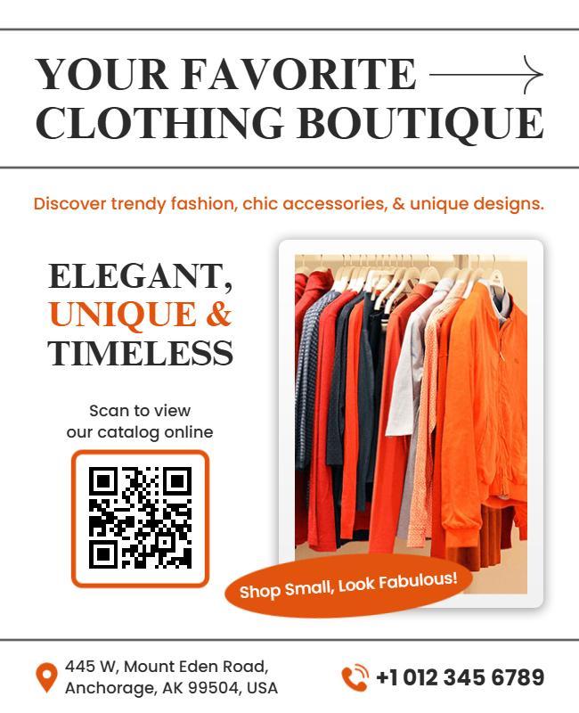 Trendy Fashion Boutique Clothing Flyer Template