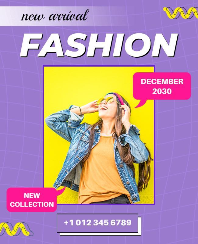 Trendy Fashion Sale Announcement Flyer Template