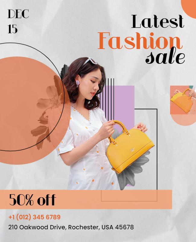 Trendy Fashion Sale Discount Flyer Template