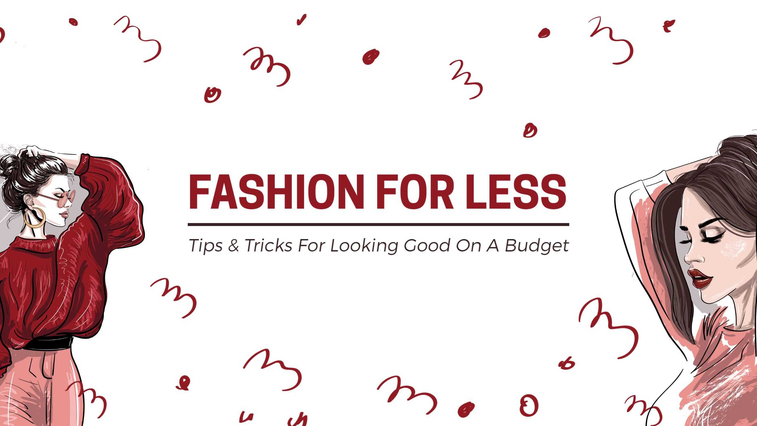 Trendy Fashion Tips with Stylish Illustrations YouTube Banner Template