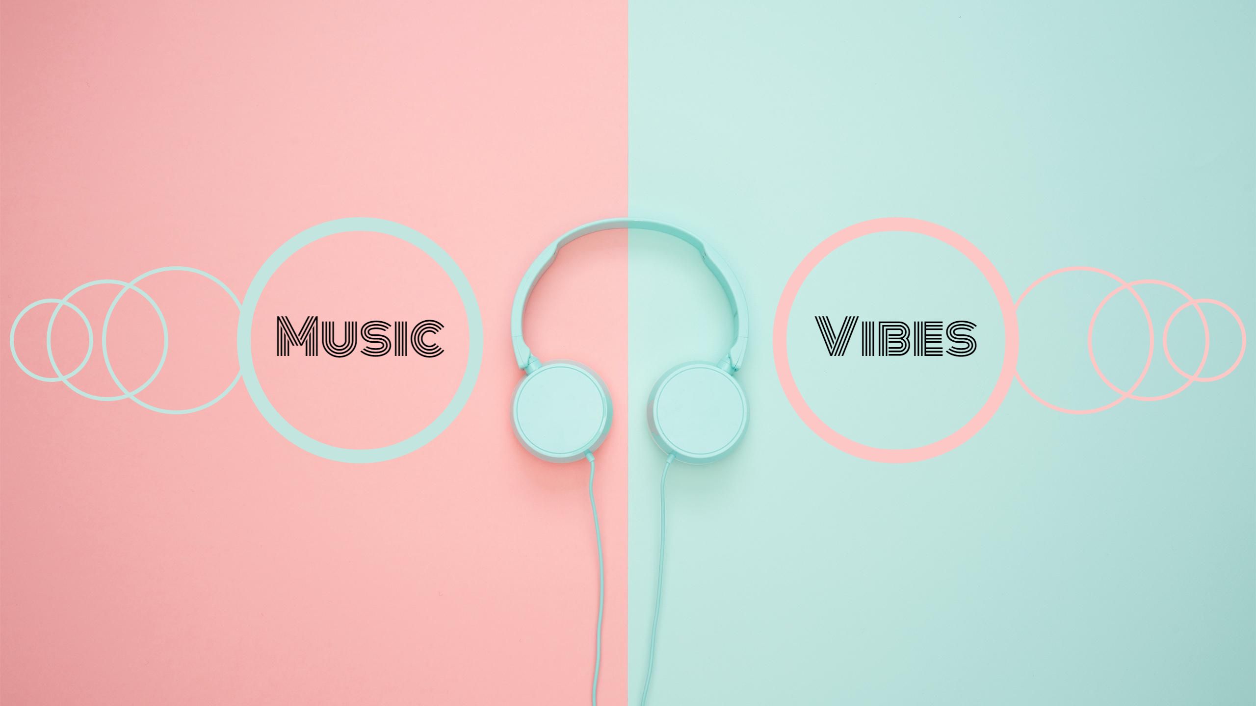 Trendy Pastel Music and Vibes Theme YouTube Banner Template