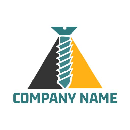 Triangular Screw Design Symbolizing Efficient Installation Logo Template