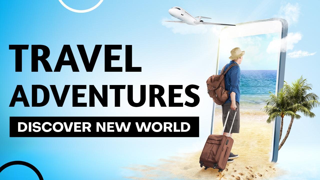 Tropical Beach Adventure Travel YouTube Thumbnail Template