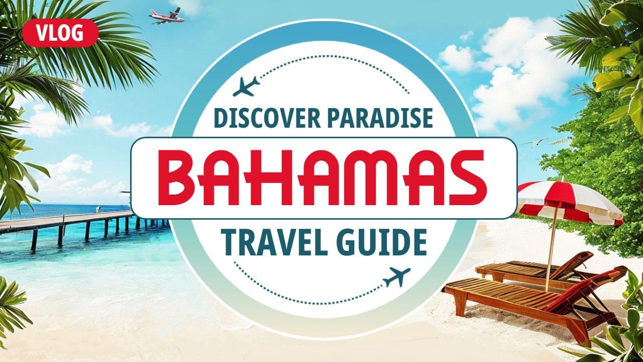 Tropical Paradise Bahamas Travel Guide YouTube Thumbnail Template
