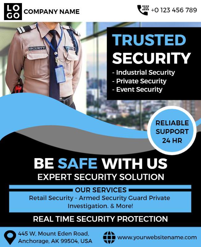 Trusted Security Services Promotional Flyer Template