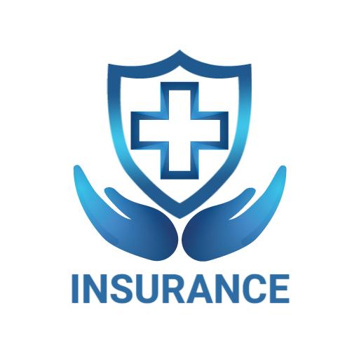 Trustworthy Blue Shield and Hands Representing Insurance Logo Template