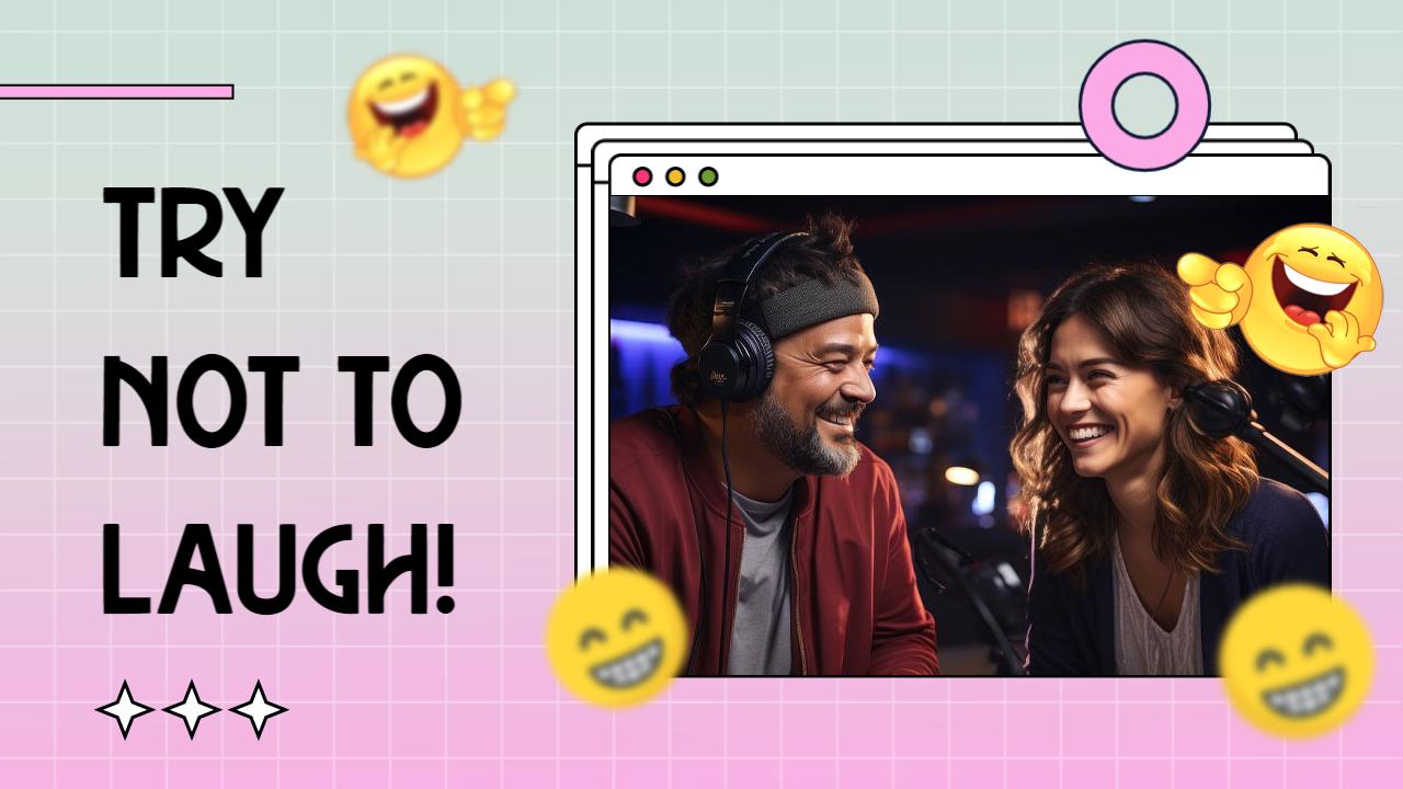 Try Not to Laugh Challenge Funny YouTube Thumbnail Template