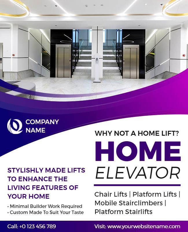 Tutu and Purple Elevator Flyer Template