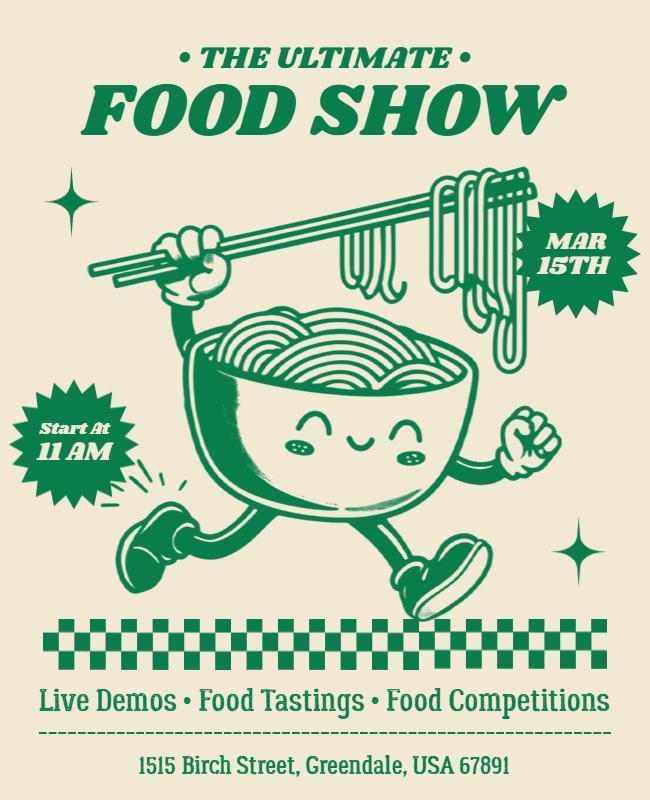 Ultimate Food Show Event Flyer Template