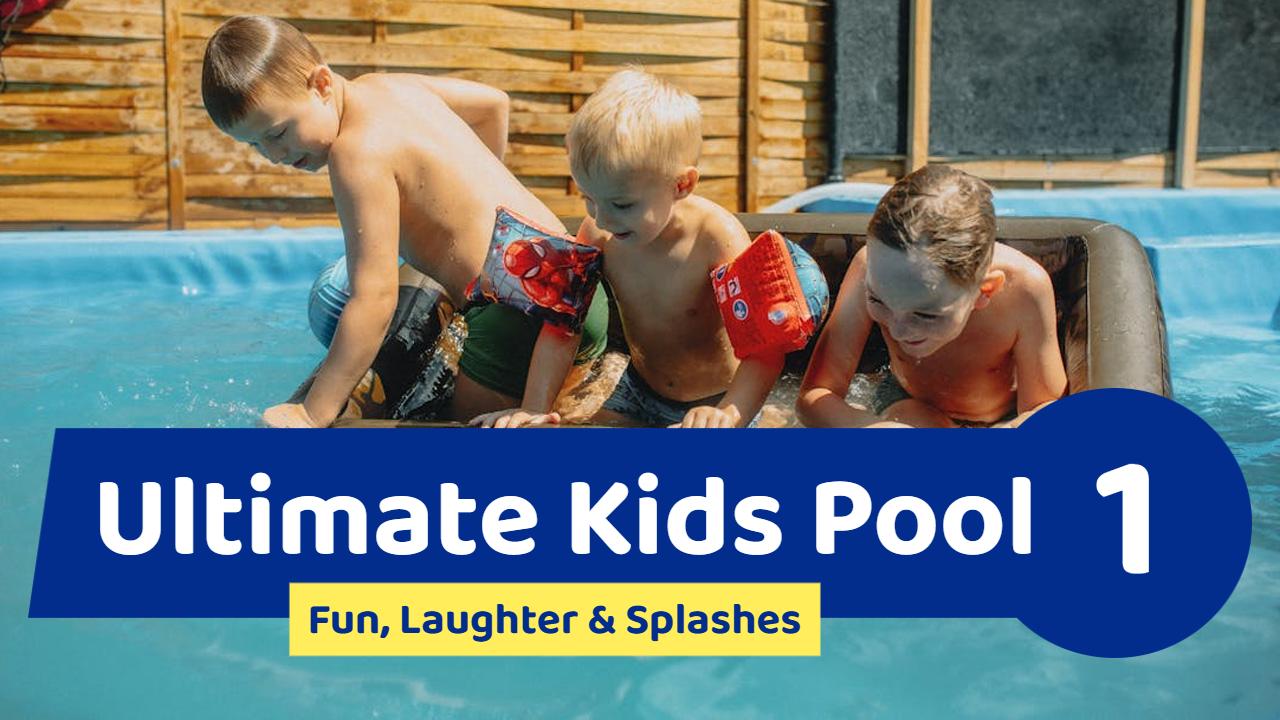 Ultimate Kids Pool Party Fun Laughter Splashes YouTube Thumbnail Template