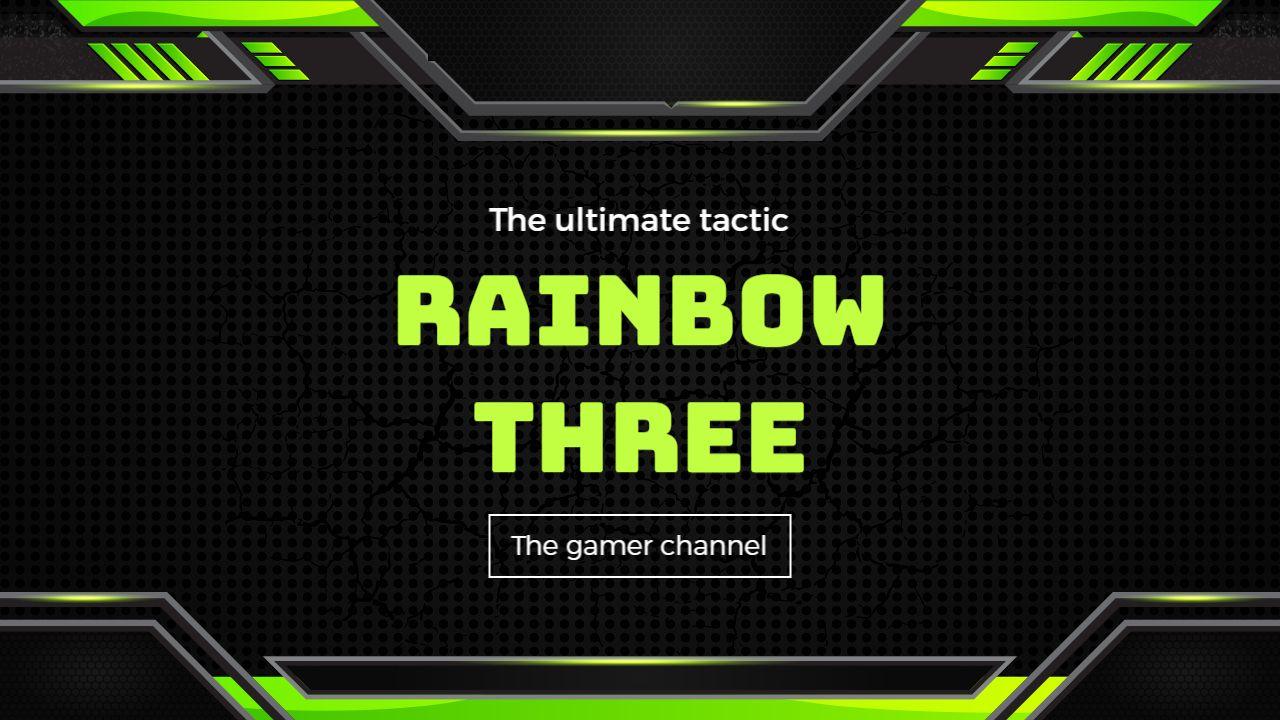 Ultimate Tactic Rainbow Three Gaming YouTube Thumbnail Template