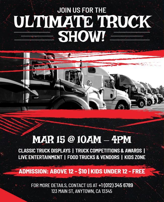 Ultimate Truck Show Event Flyer Template