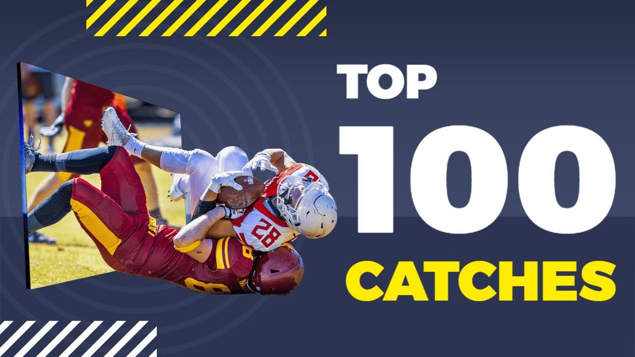 Unbelievable Top 100 Football Catches YouTube Thumbnail Template