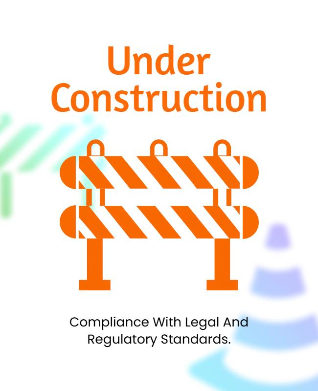 Under Construction Compliance Poster Template