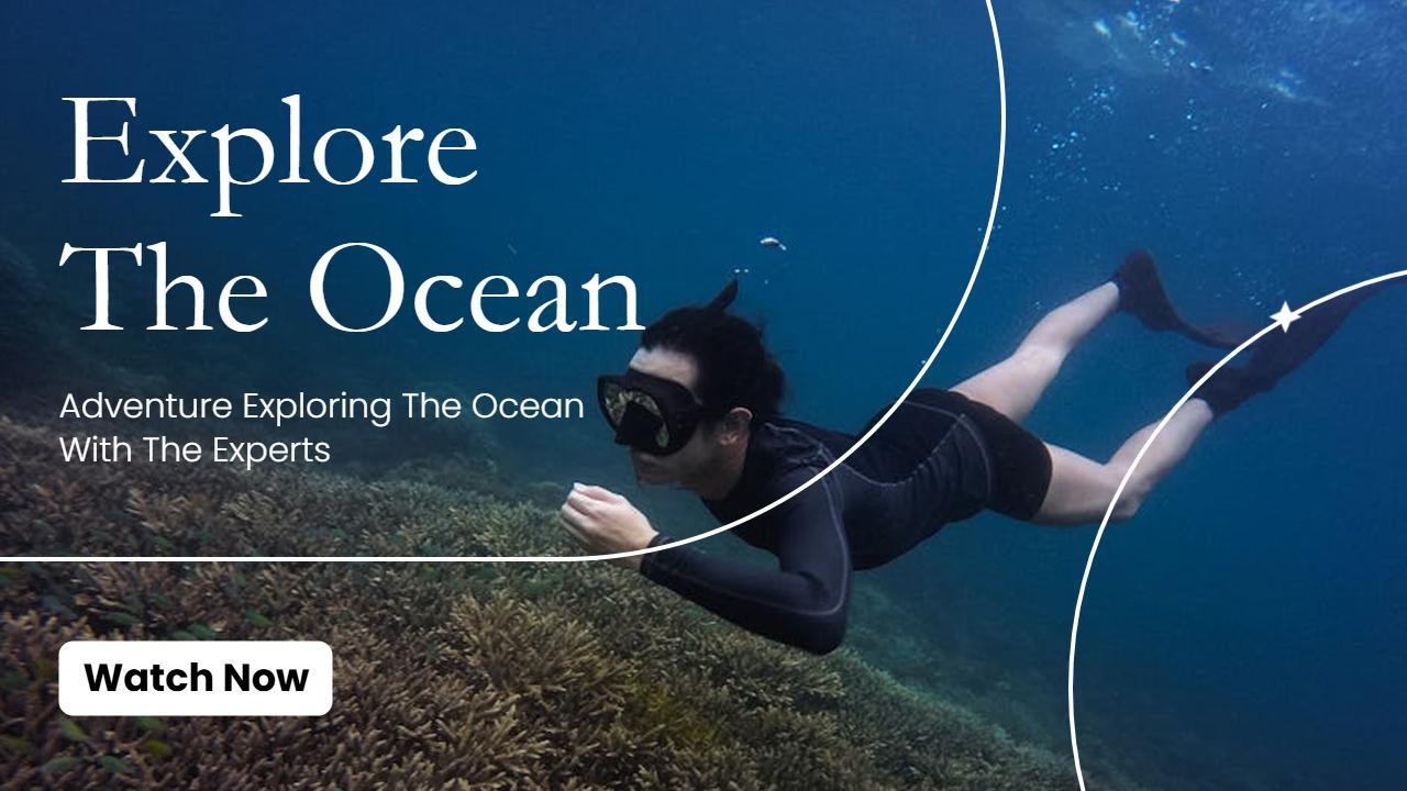 Underwater Adventure Snorkeling Travel YouTube Thumbnail Template