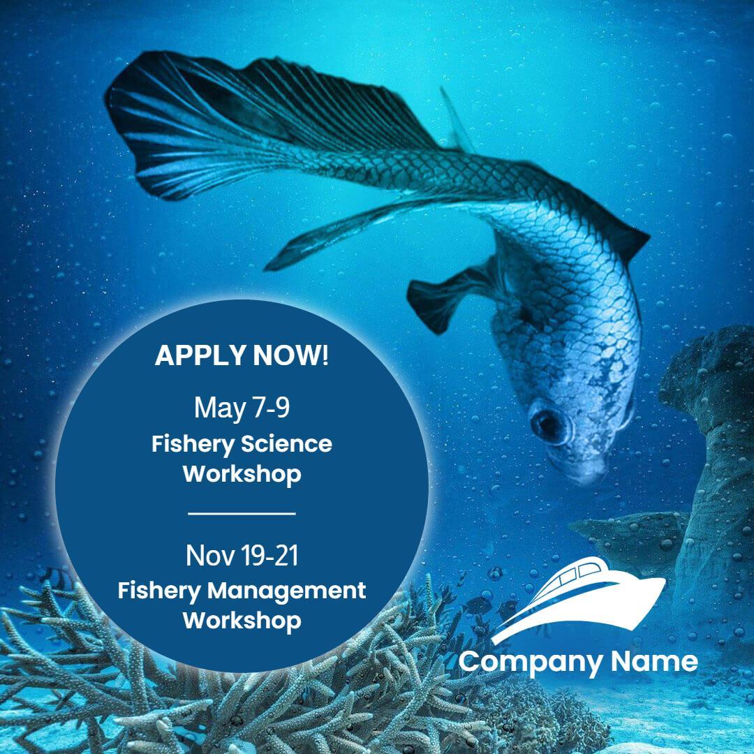 Underwater Fishery Science and Management Workshop Promotion Ad Template
