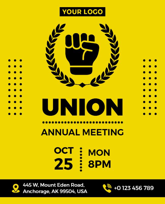 Union Annual Meeting Event Flyer Template