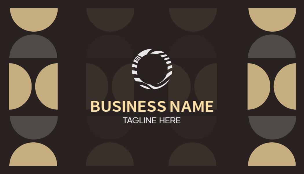 Unique Geometric Patterned Elegant Visiting Card Template