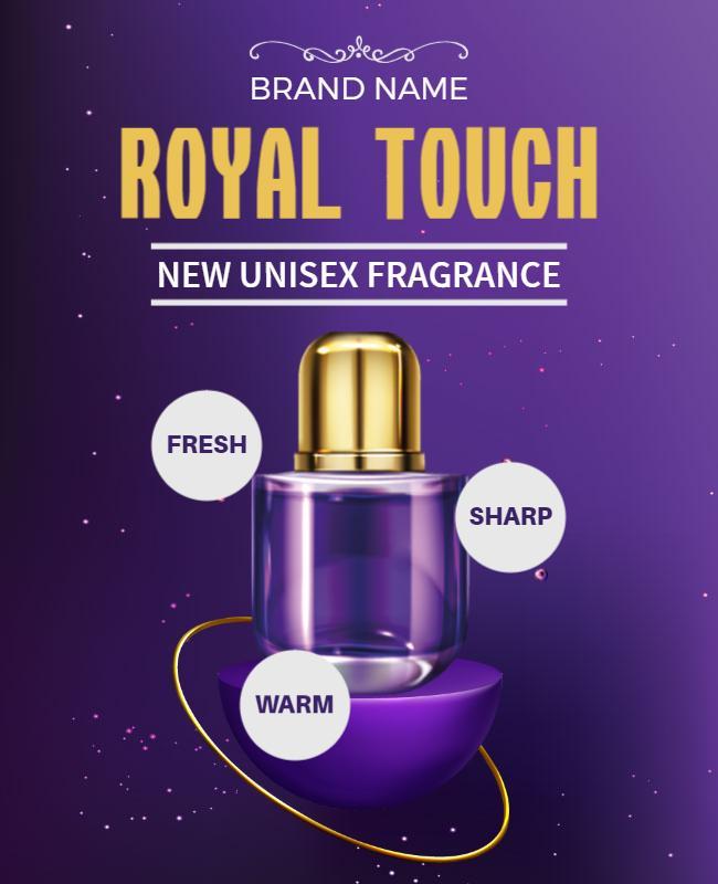 Unisex Perfume Launch Promotional Flyer Template