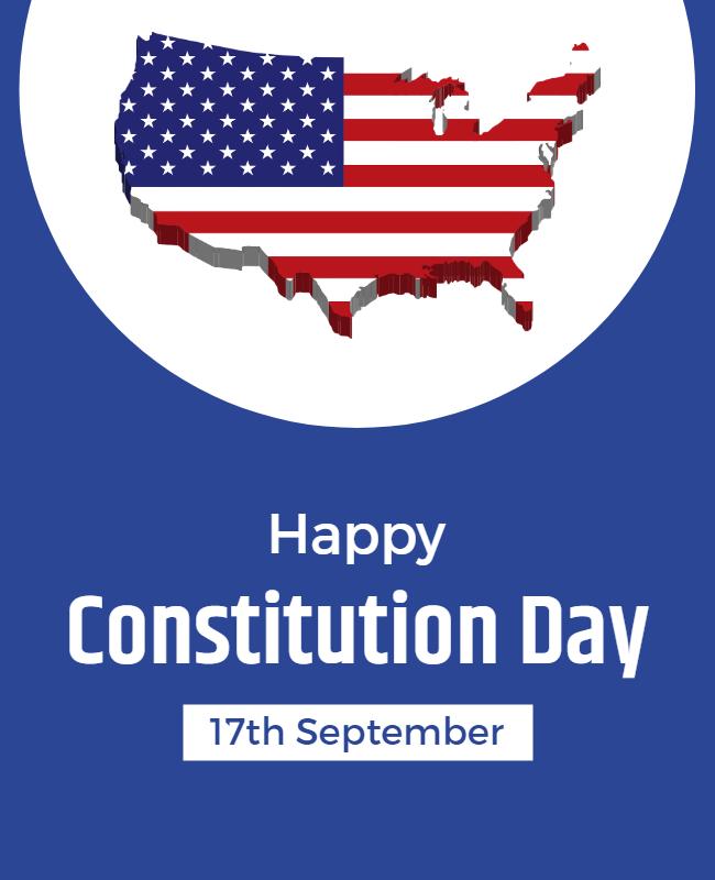 United States Constitution Day Celebration Flyer Template