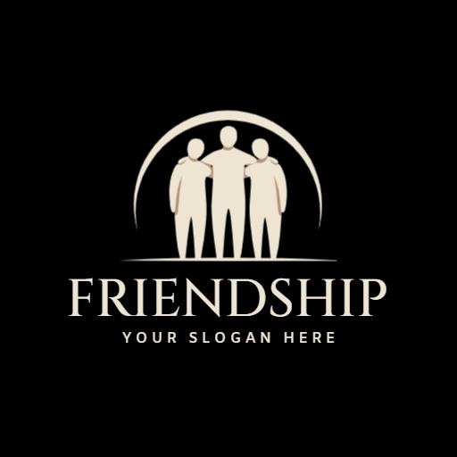 Unity and Support Celebrated in Friendship Logo Template