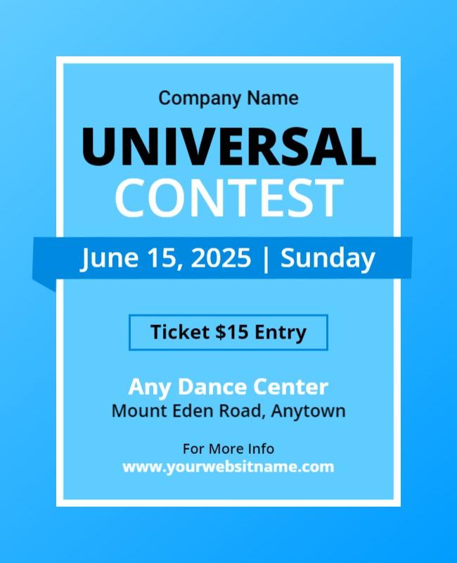 Universal Contest Flyer Template