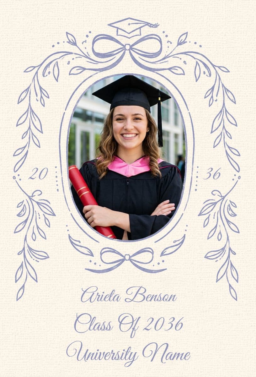 University Graduation Ceremony Announcement Template