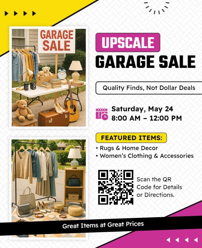 Upscale Garage Sale Event Flyer Template