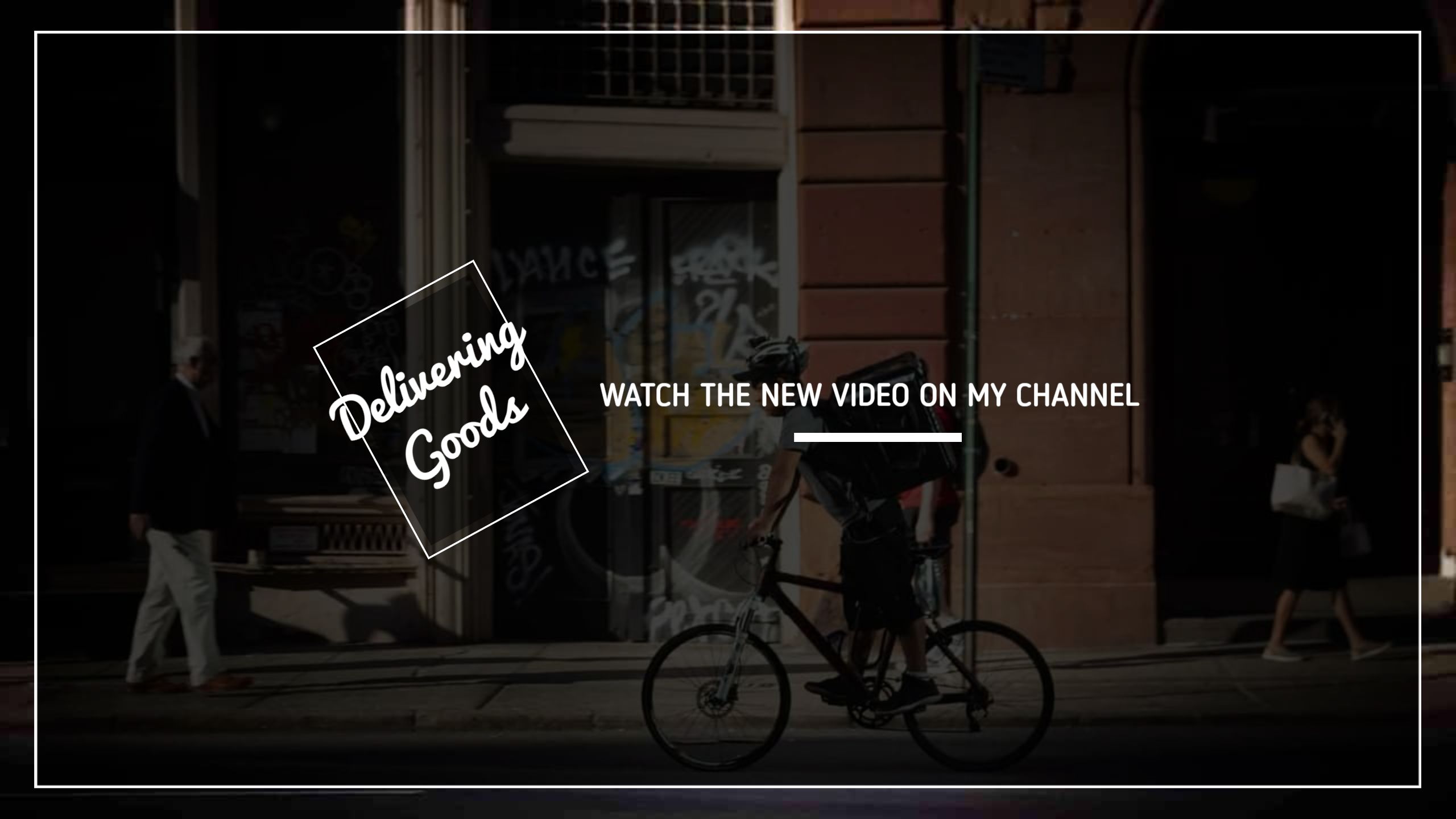 Urban Bicycle Scene with Text for My YouTube Channel Banner Template
