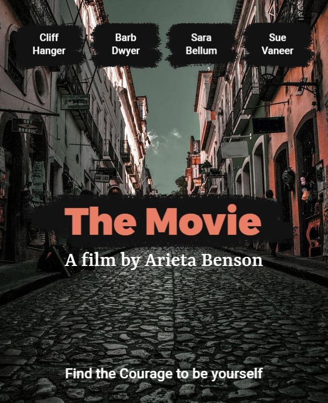 Urban Dramatic Film Poster with Inspirational Quote Template