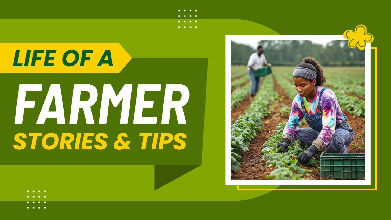 Urban Farming Lifestyle Tips Trending YouTube Thumbnail Template