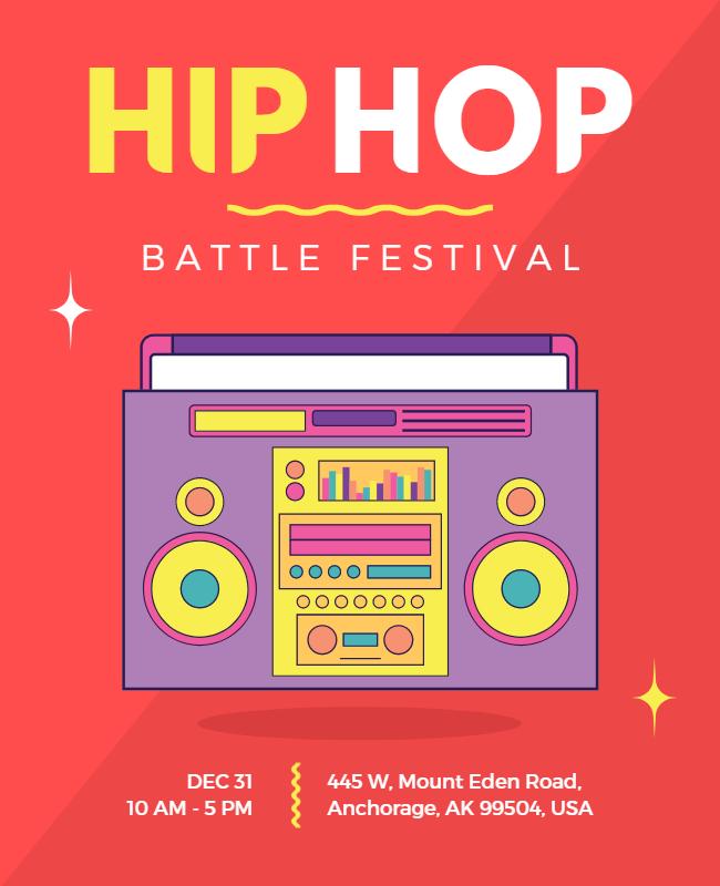 Urban Hip Hop Battle Festival Flyer Template