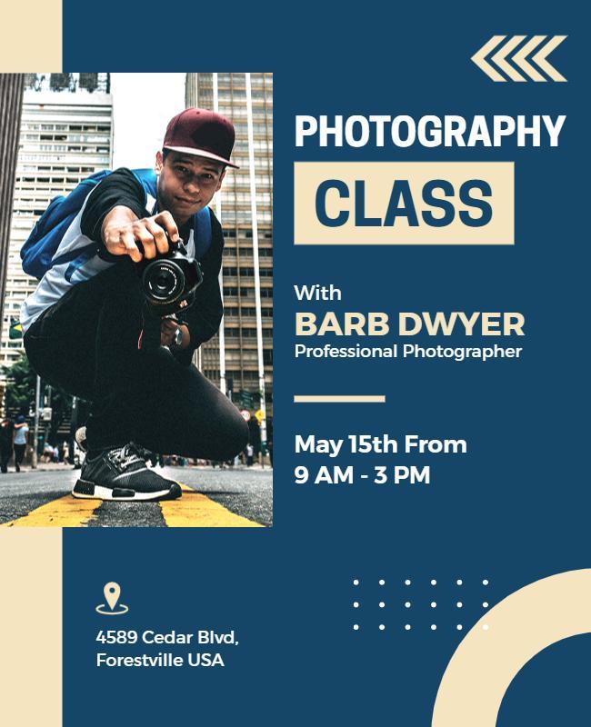 Urban Photography Workshop Event Flyer Template