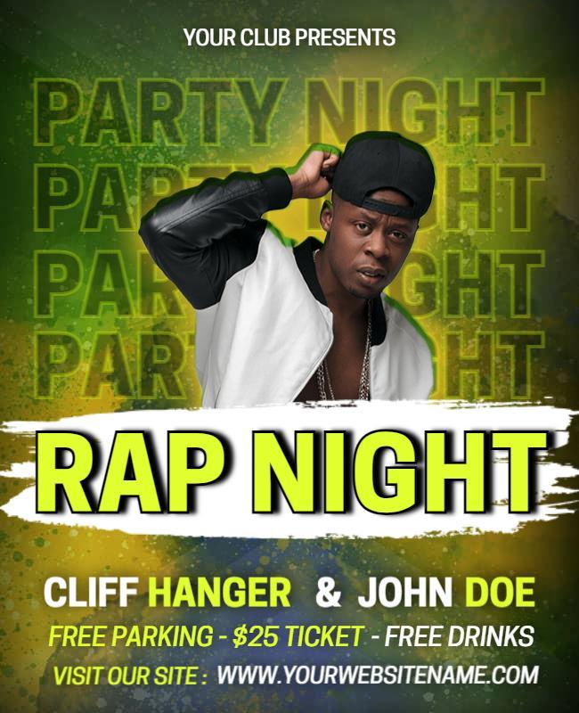 Urban Rap Night Party Flyer Template