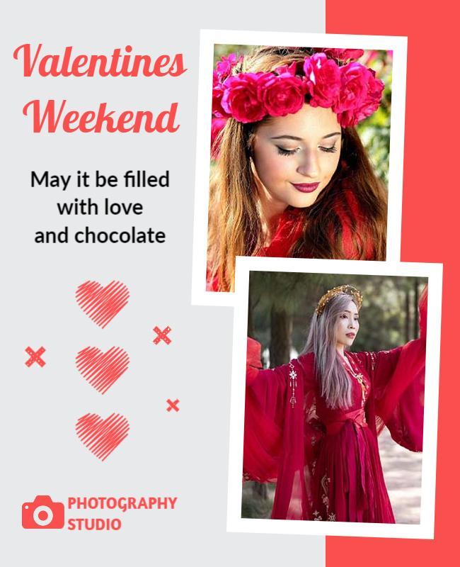 Valentines Weekend Photography Promotion Flyer Template