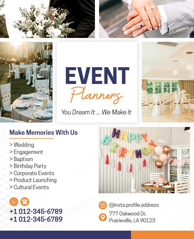 Versatile Event Planning Services Flyer Template