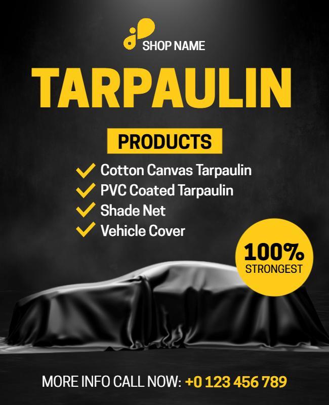 Versatile Tarpaulin Product Promotion Flyer Template