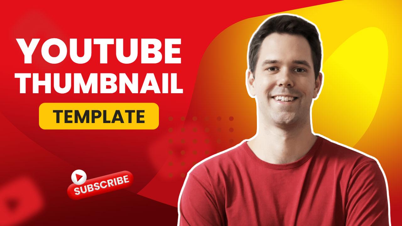 Vibrant Abstract Background Design YouTube Thumbnail Template