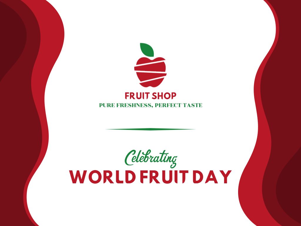 Vibrant Abstract Fruit Freshness Promotion Presentation Template