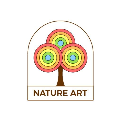 Vibrant Abstract Tree Design Celebrating Nature Art Logo Template