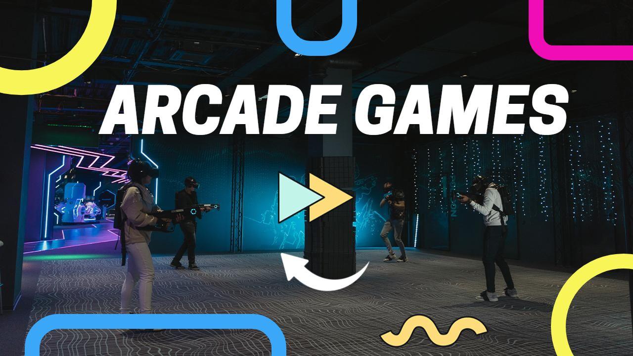 Vibrant Arcade Games Experience Gaming YouTube Thumbnail Template
