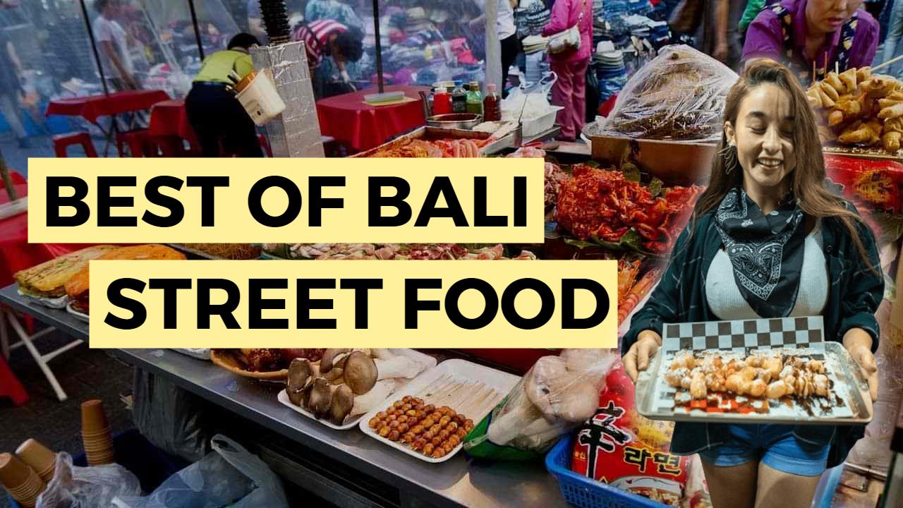 Vibrant Bali Street Food Exploration YouTube Thumbnail Template