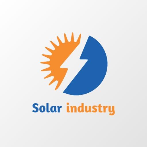 Vibrant Blue and Orange Energyful Solar Industry Logo Template