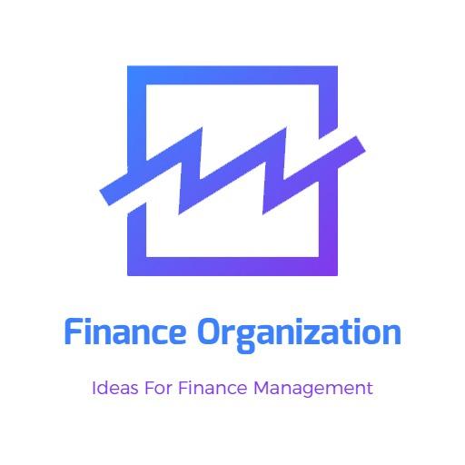 Vibrant Blue Geometric Design for Finance Management Logo Template