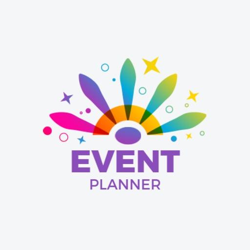 Vibrant Colorful Design Showcasing Creative Event Planner Logo Template