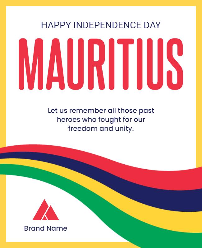 Vibrant Colorful Independence Day Celebration Poster Template