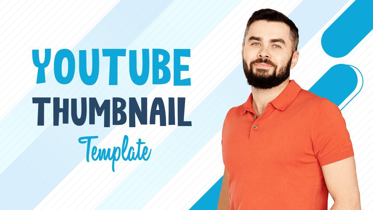 Vibrant Colorful Shapes Abstract Art YouTube Thumbnail Template