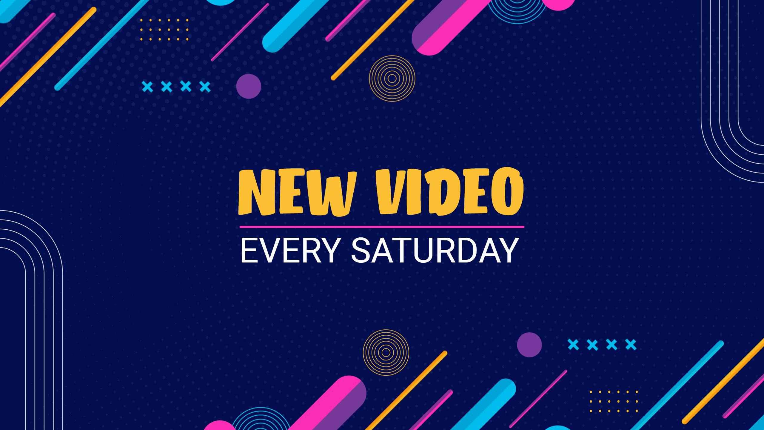 Vibrant Colorful Stripes on Dark Blue YouTube Banner Template