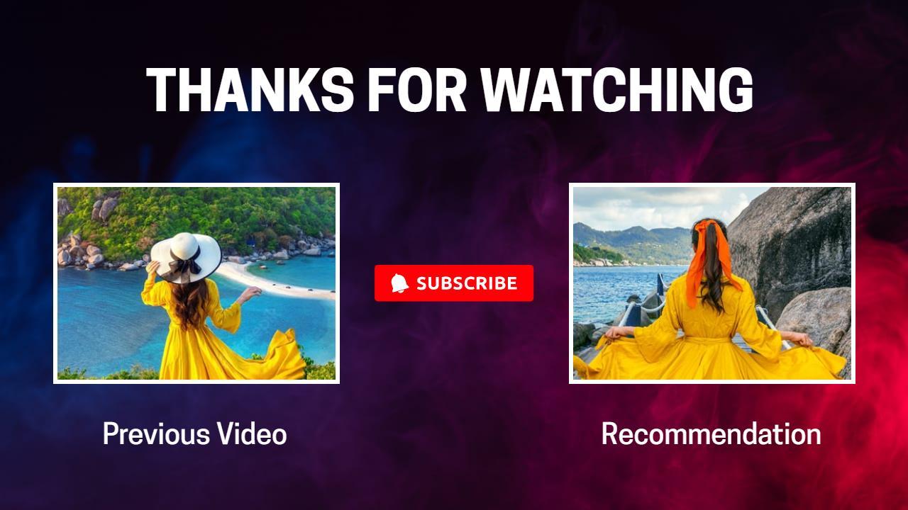 Vibrant Colorful Travel Adventure Trending YouTube Thumbnail Template