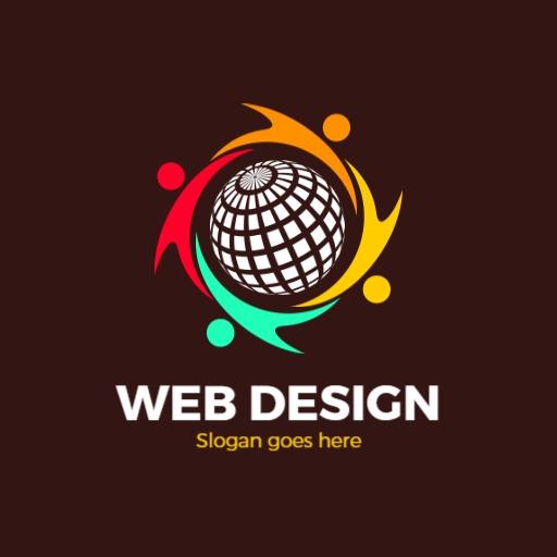 Vibrant Community Collaboration in Web Design Logo Template